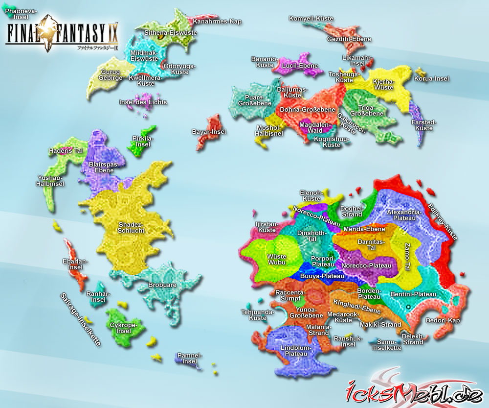 Weltkarte :: Final Fantasy IX :: icksmehl.de